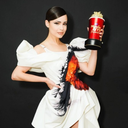 Sofia Carson with the MTV Movie & TV Awards.